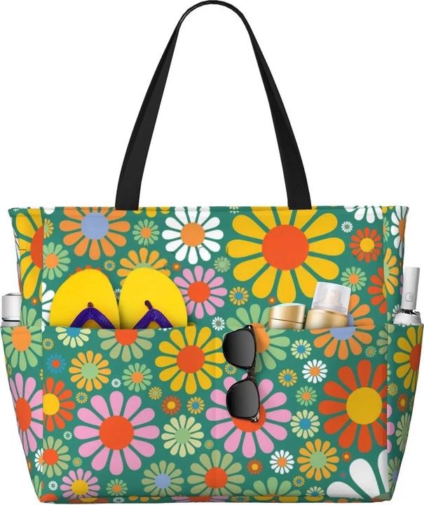 Immagine prodotto Only-Bags.Store Tasche Wasserdicht Sanddicht Zipper Strand Tote Taschen für Pool Gym