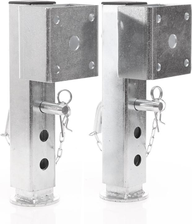 Produktbild XPOtool 2x Stützfuss 350mm Schwenkstütze Stahl Ausdrehstütze Anhänger