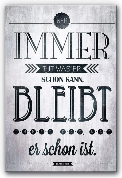 Produktbild Trenddeko Wer immer tut was er schon kann (100 x 150 cm)