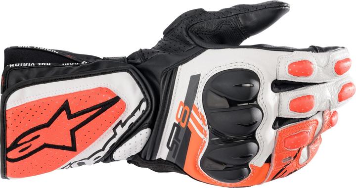 black white red fluo