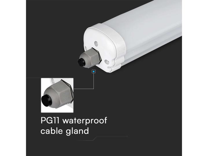 Image du produit V-TAC Luminaire LED pour locaux humides VT-1249S, EEK : E, 36W, 4320lm, 6500K, 1200mm (4320 lm)