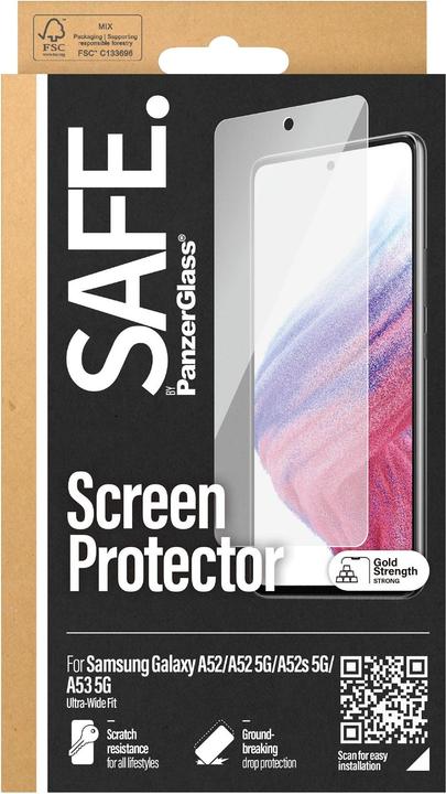 Actual product image Safe. Display protector Case Friendly (1 Piece, Samsung Galaxy A53 5G, Samsung Galaxy A52, Samsung Galaxy A52 5G, Samsung Galaxy A52s 5G)