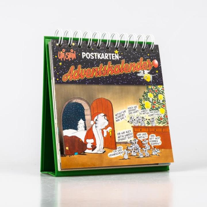 Produktbild Uli Stein Postkarten-Adventsaufsteller mit 24 Weihnachtskarten