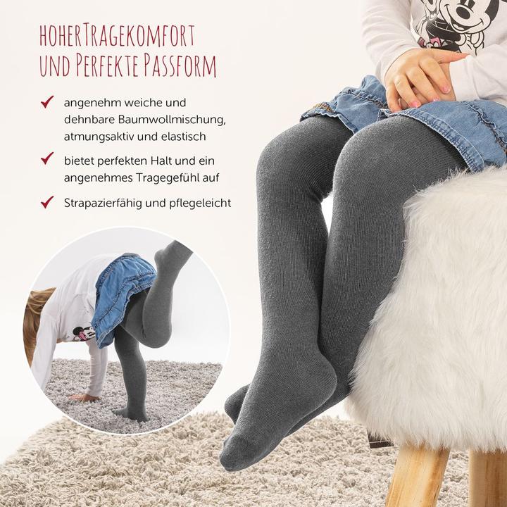 Produktbild La Loona LaLoona Baby-Strumpfhosen Strumpfhose 2er Pack - Dunkelgrau - (74/80)