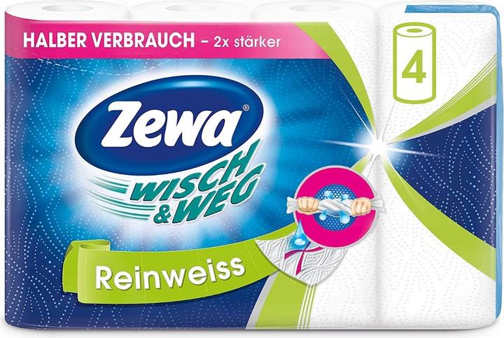 Zewa Essuyage & nettoyage blanc pur (4 x)