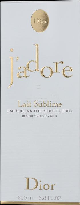 Actual product image Dior JADORE by Christian Body Milk 200 ml (Body cream, 200 ml)