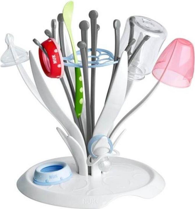 Produktbild NUK MultiDry Trockenständer – praktisches Trocknen von bis zu 6 Flaschen und Zubehör, BPA-frei