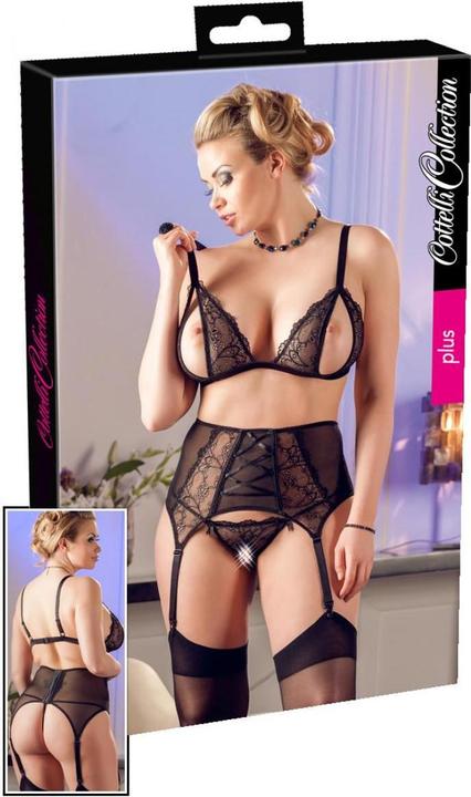 Actual product image Cottelli Collection Suspender Set Cups (3XL)