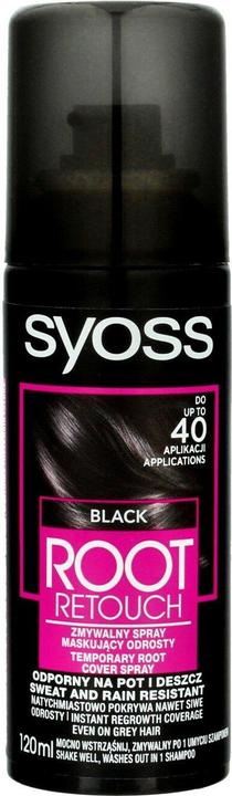 Image du produit Syoss Root Retoucher spray teinture pour cheveux noirs 120ml (Noir)