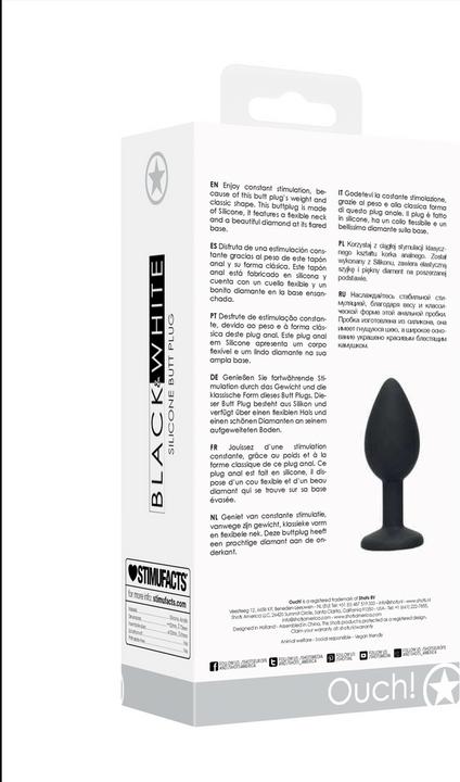 Image du produit Ouch! Silicone Butt Plug with Removable Jewel