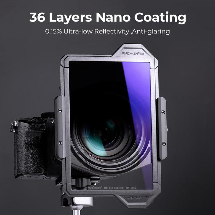 Actual product image K&F Concept 100x150 GND16 Reverse Gradient (X-PRO Series) (KF-1894) (30000 mm)