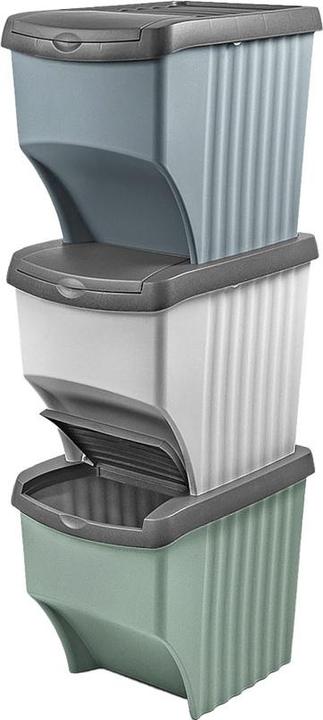 Weber Home Torre di riciclaggio 3 pezzi multicolore