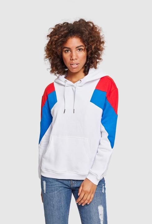 Immagine prodotto Urban Classics Felpa con cappuccio oversize 3-Tone Block da donna (XXL)