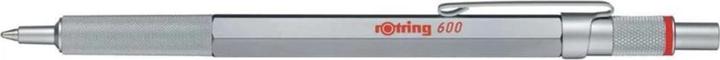Produktbild Rotring 600 Gel Pen | 0.55 mm | Black Ink | Silver Metal Body Pen | Non-Slip Knurled Grip & Hexagonal Ba... (Silber, 1 x)