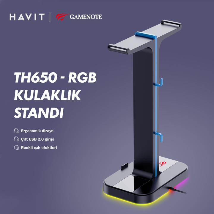 Immagine prodotto Havit TH650 Supporto per cuffie RGB