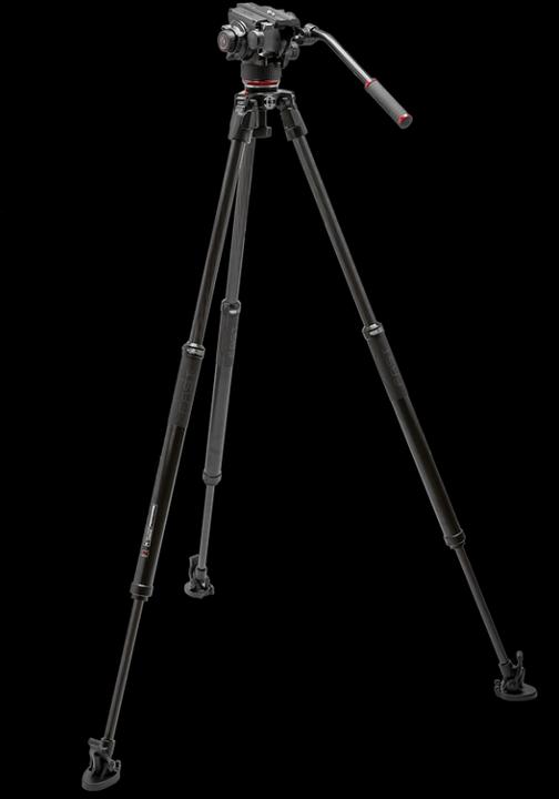 Produktbild Manfrotto 504X & CF Fast Sing Leg Tripod (Carbon)