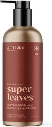 Actual product image Attitude 2in1 Shampoo and Body Wash EWG Verified Plant and Mineral-Based Ingredients Vegan Personal