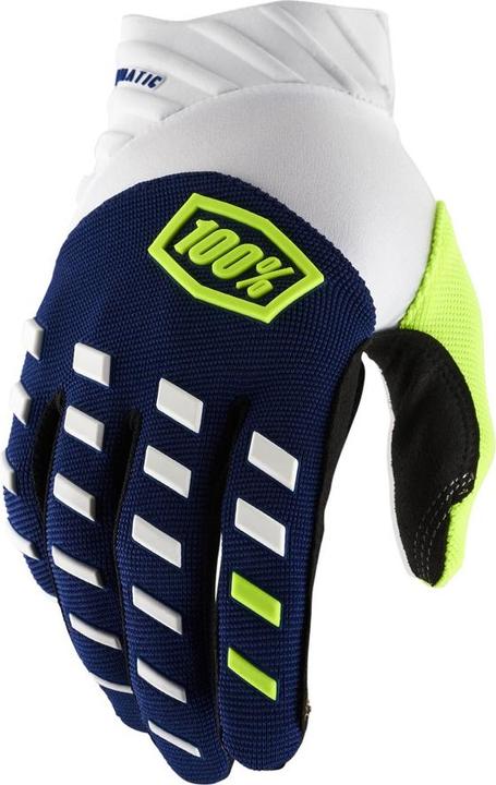 Actual product image 100% Unisex Gloves Airmatic, Navy Blue White, L, HU-GLO-0057 (L)