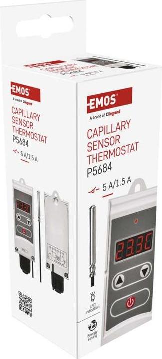 Image du produit Emos Thermostat d'applique avec sonde à distance P5684, manuel
