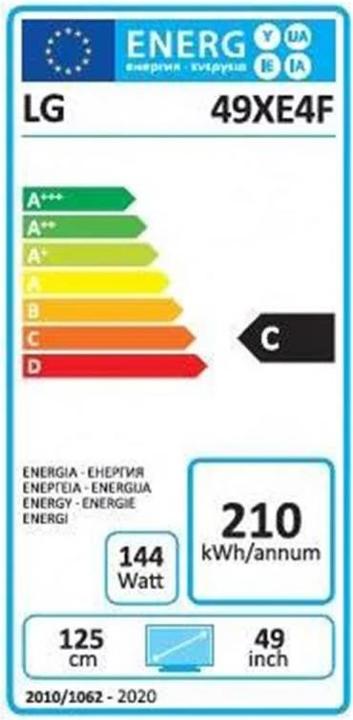 Energie-Label LG 49XE4F-M (1920 x 1080 Pixel, 49")