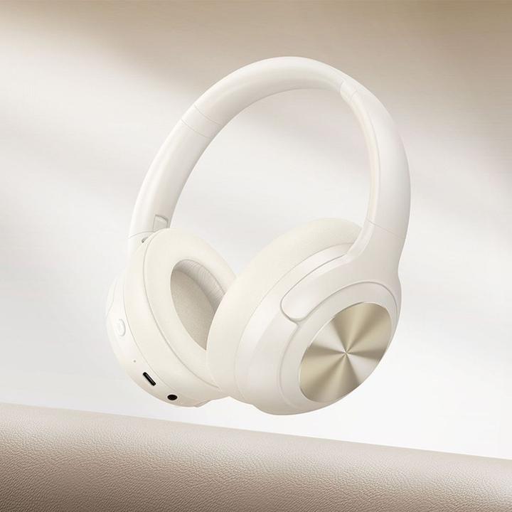 Actual product image Hoco Wireless headphones wireless headphones bluetooth ANC W54 milky white (ANC, 22 h, Wireless)