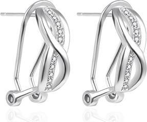 Agato Silver Dangling Earrings With Zircons Agt-E025kkw