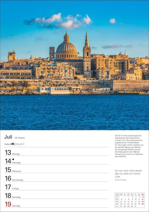 Actual product image Harenberg Mittelmeer Wochenplaner 2026 - Eine Reise in 53 Bildern (German)