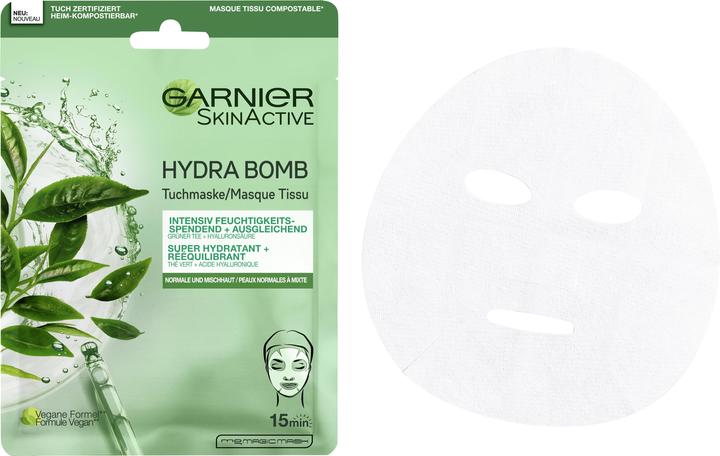 Actual product image Garnier Hydra Bomb Green Tea