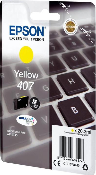 Immagine prodotto Epson 407 (Y)
