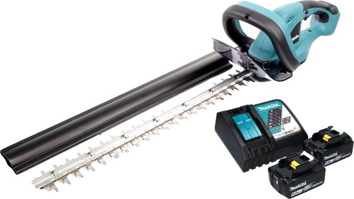 Produktbild Makita DUH 523 RG Akku Heckenschere 18 V 52 cm + 2x Akku 6,0 Ah + LadegerÃ¤t (Akkuheckenschere)