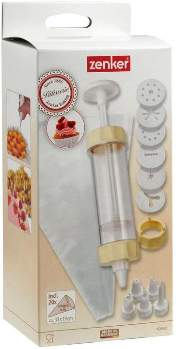Produktbild Zenker Gebäckspritze 32-teilig (Gebäckpresse, 792 ml)