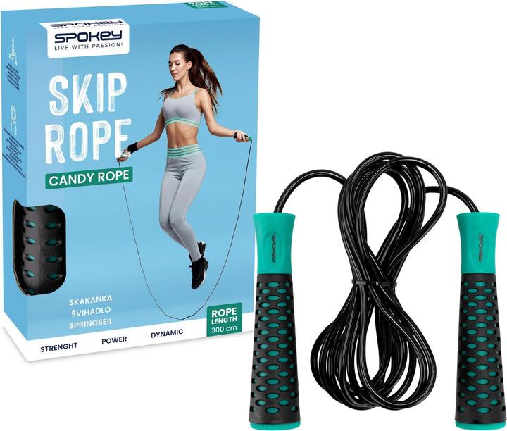 Produktbild Spokey Springseil Candy Rope, 3 m, Türkis, Bandlänge: 3 (300 cm)
