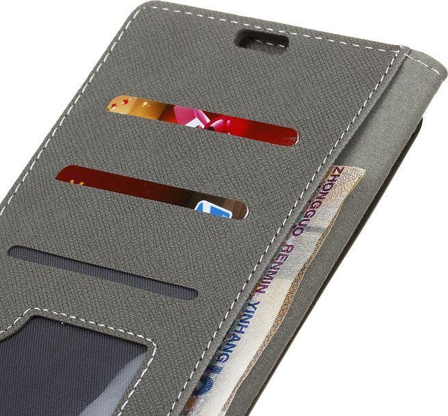 Image du produit MU Classic Housse en cuir avec motif en croix (Huawei Y6 (2017), Huawei Y5 (2017))