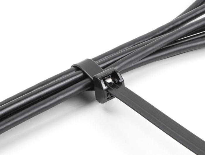 Produktbild Delock Kabelbinder mit Metallzunge L 203 x B 12,7 mm 10 Stüc (Metallkabelbinder, 203 mm, 10 Stk.)