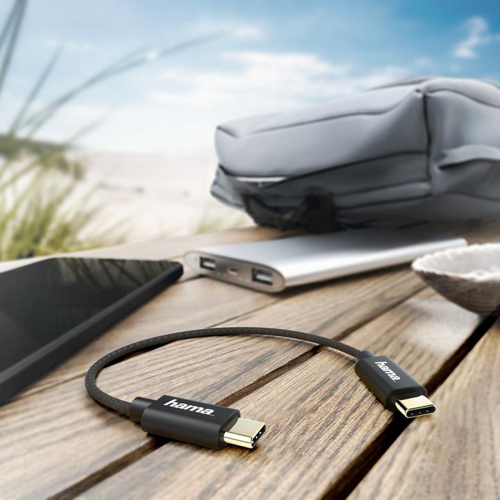 Produktbild Hama USB-C - USB-C (0.20 m, USB 2.0)