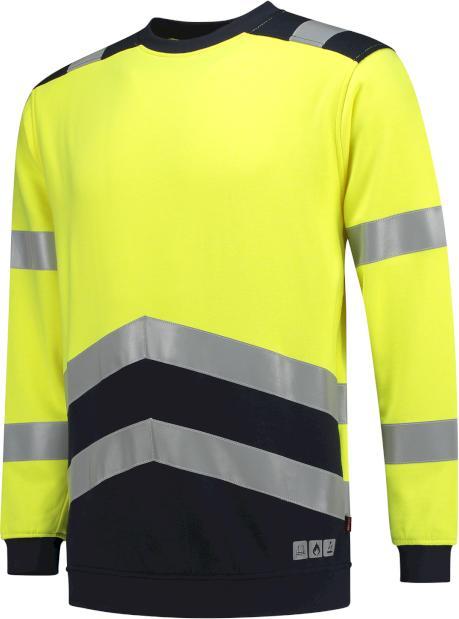 Tricorp 303002FluoryellowInk4XL Sweater Multinorm Bicolor (4XL)