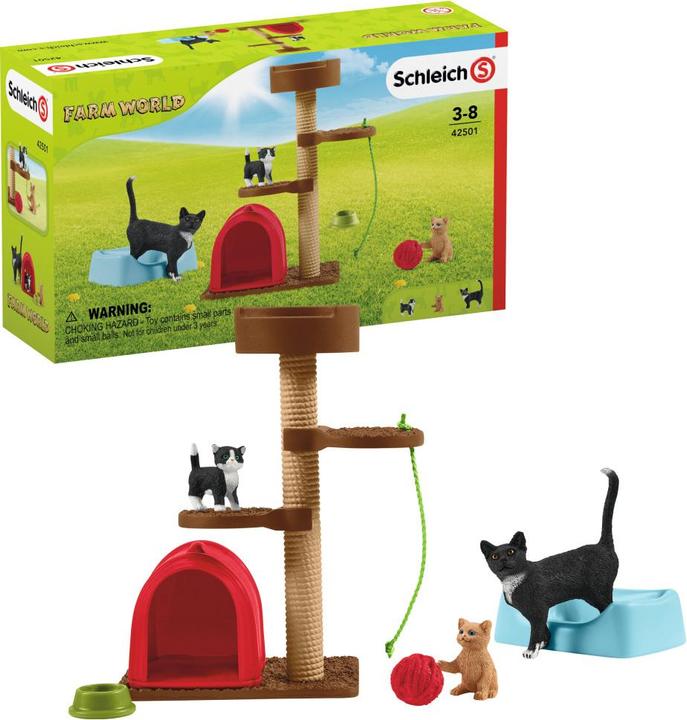 Image du produit Schleich Un jeu amusant pour les chats mignons