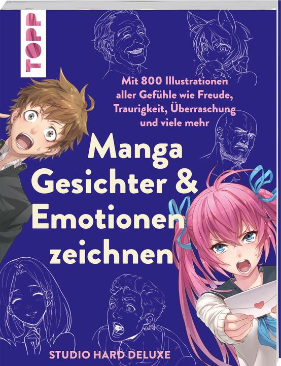 Produktbild Manga Gesichter & Emotionen zeichnen (Deutsch, Wiebke Krabbe, Studio Hard Deluxe, 2024)