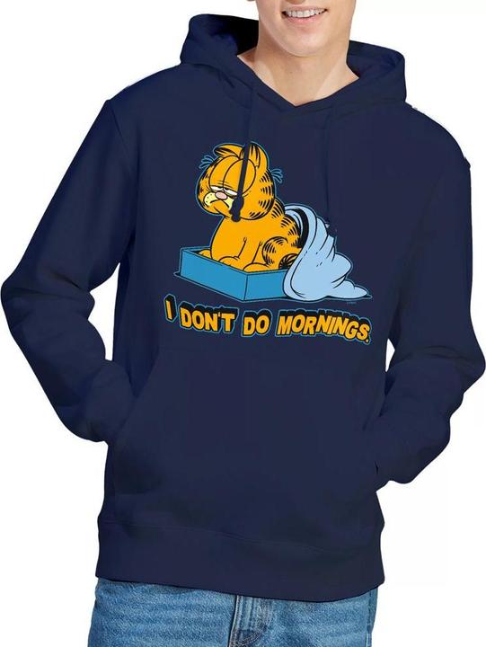 Immagine prodotto Garfield I Don't Do Mornings Felpa con Cappuccio Uomo (L)