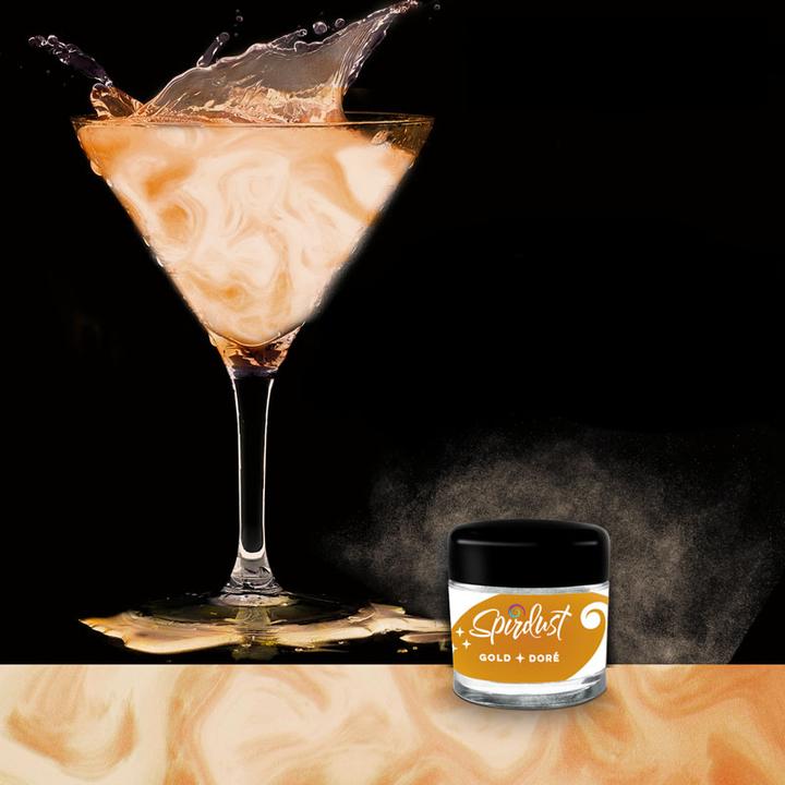 Roxy & Rich Glitzer für Cocktails Perlglanz Gold