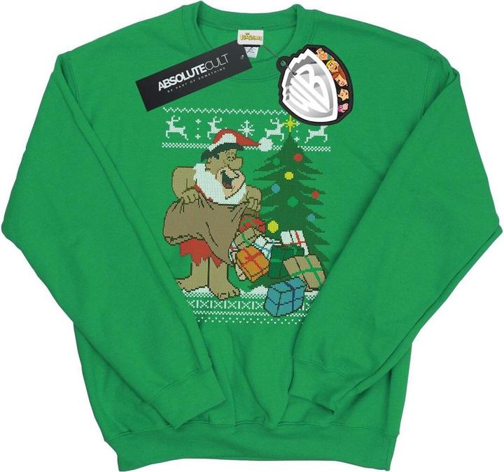 The Flintstones Christmas Fair Isle Sweatshirt (L)