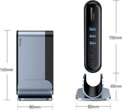 Produktbild Baseus CAHUB-BG0G (USB-C, 16 Ports)
