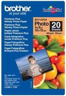 Actual product image Brother Premium Plus Glossy BP-71GP20 (260 g/m², 10 x 15 cm, 20 x)