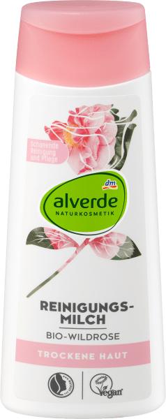dm alverde Wildrose Reinigungsmilch (Reinigungsmilch, 200 ml)
