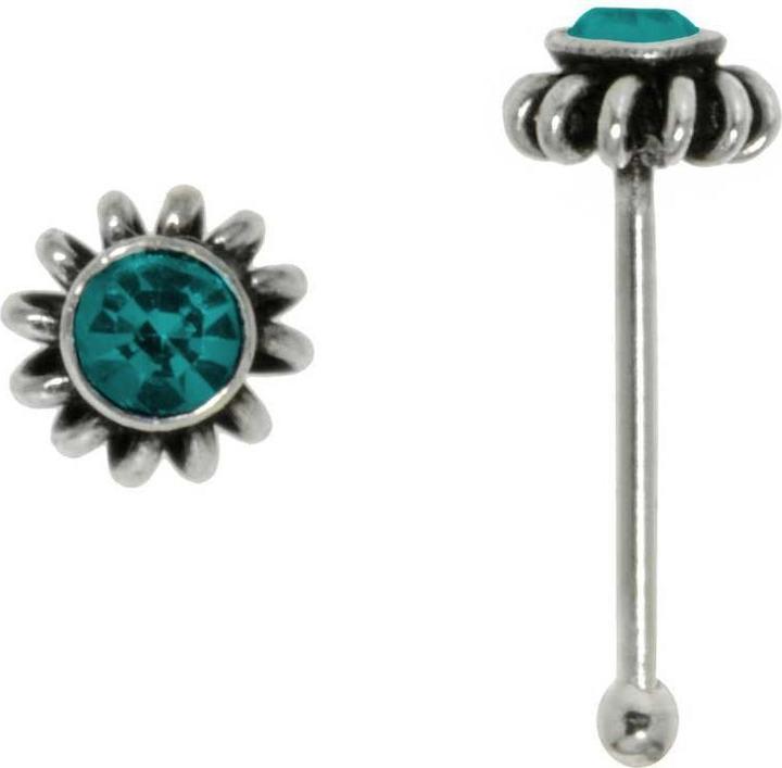 Bijouteria Nasenpiercing (Silber 925, Kristall)