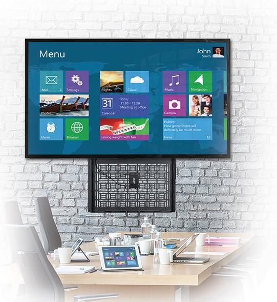 Produktbild b-tech Flat Screen Wall Mount With Pull-down AV Storage Tray (VESA 600 x 400)