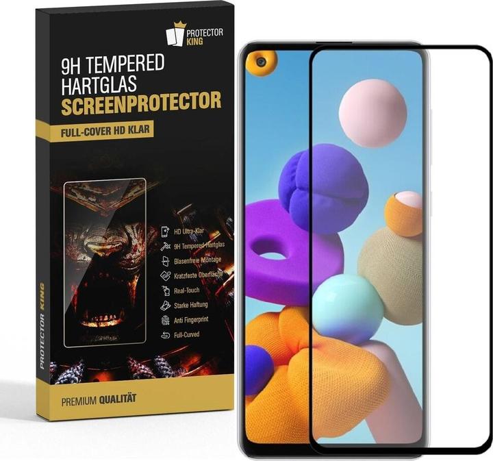 Actual product image Protectorking 6x real tempered 9H armoured glass 3D CLEAR (6 Piece, Samsung Galaxy A21s)
