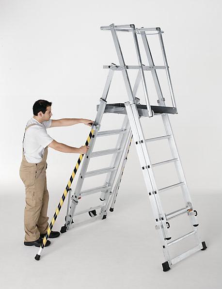 Produktbild kaiserkraft Teleskop-Plattformleiter (Trittleiter, 270 cm)