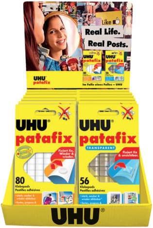 UHU Pièces de colle Patafix assorties