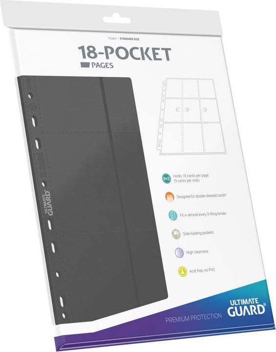 Produktbild Ultimate Guard UGD010412 - 18-Pocket Side-Loading Pages (10), grau